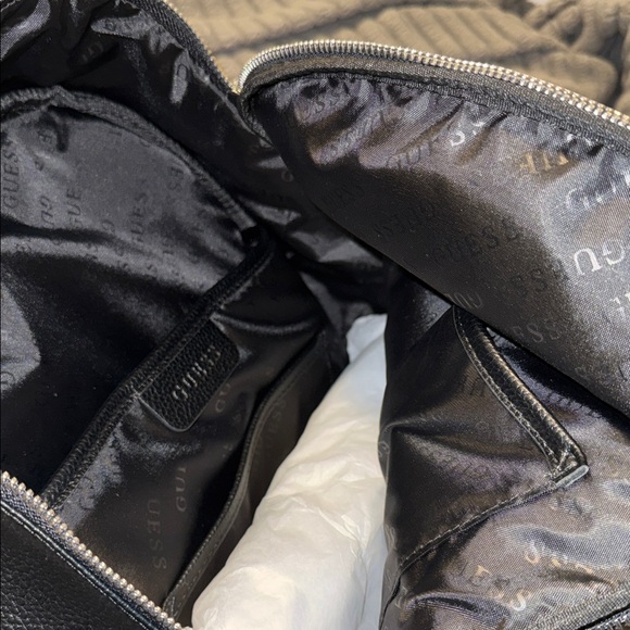 GUESS Textured Black Backpack - Picture 4 of 4